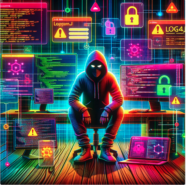 Hacker during the Log4J incidents